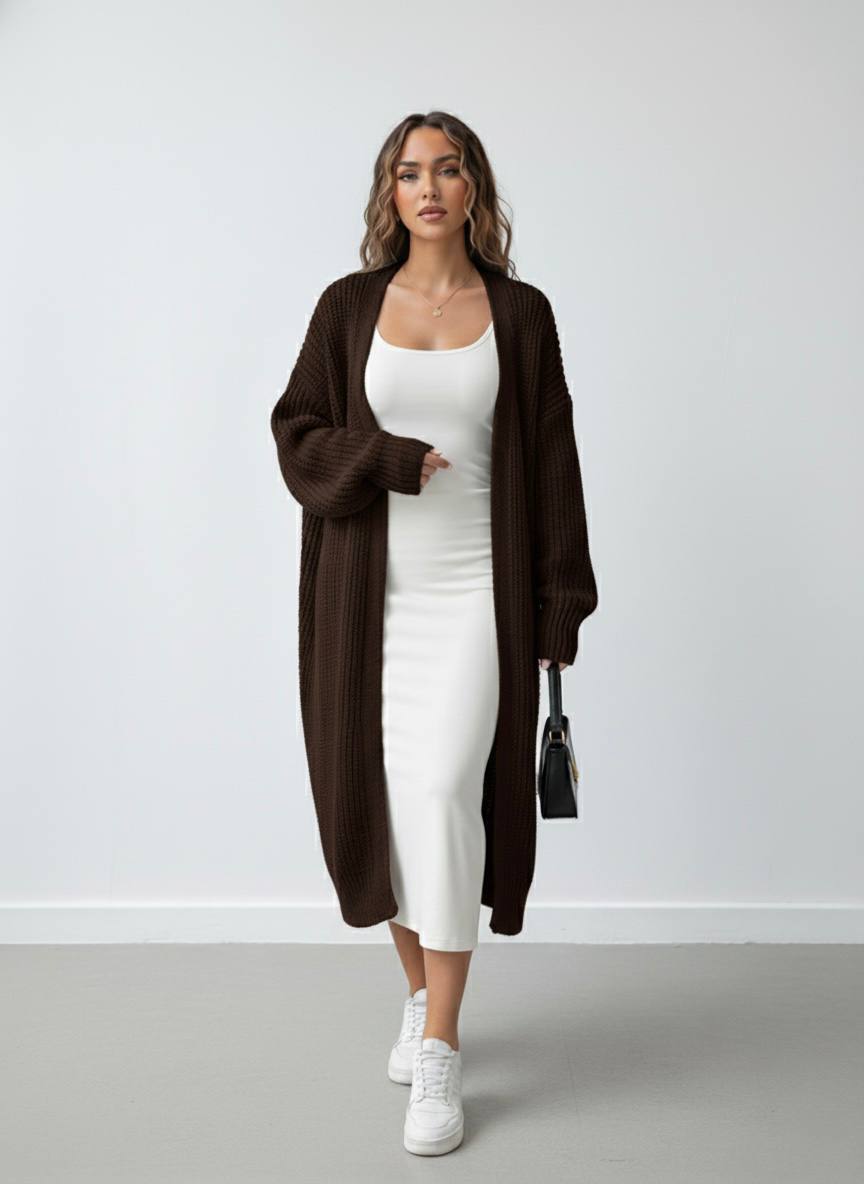 Dark Chocolate Oversize Cardigan
