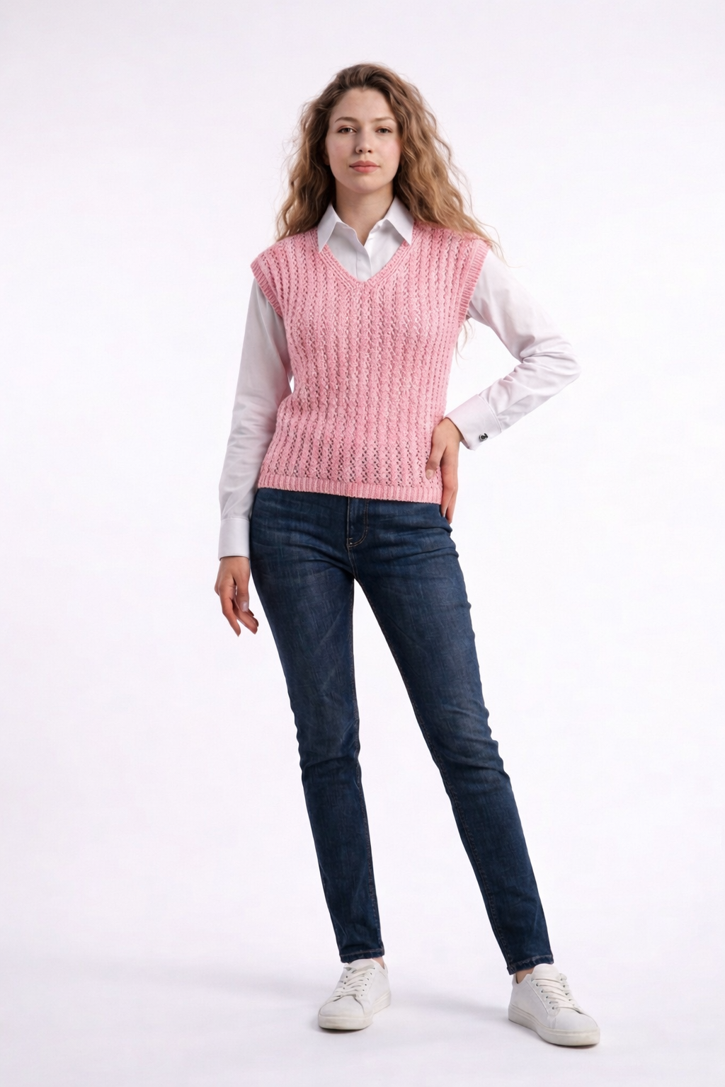 Pink Summer Crochet Vest