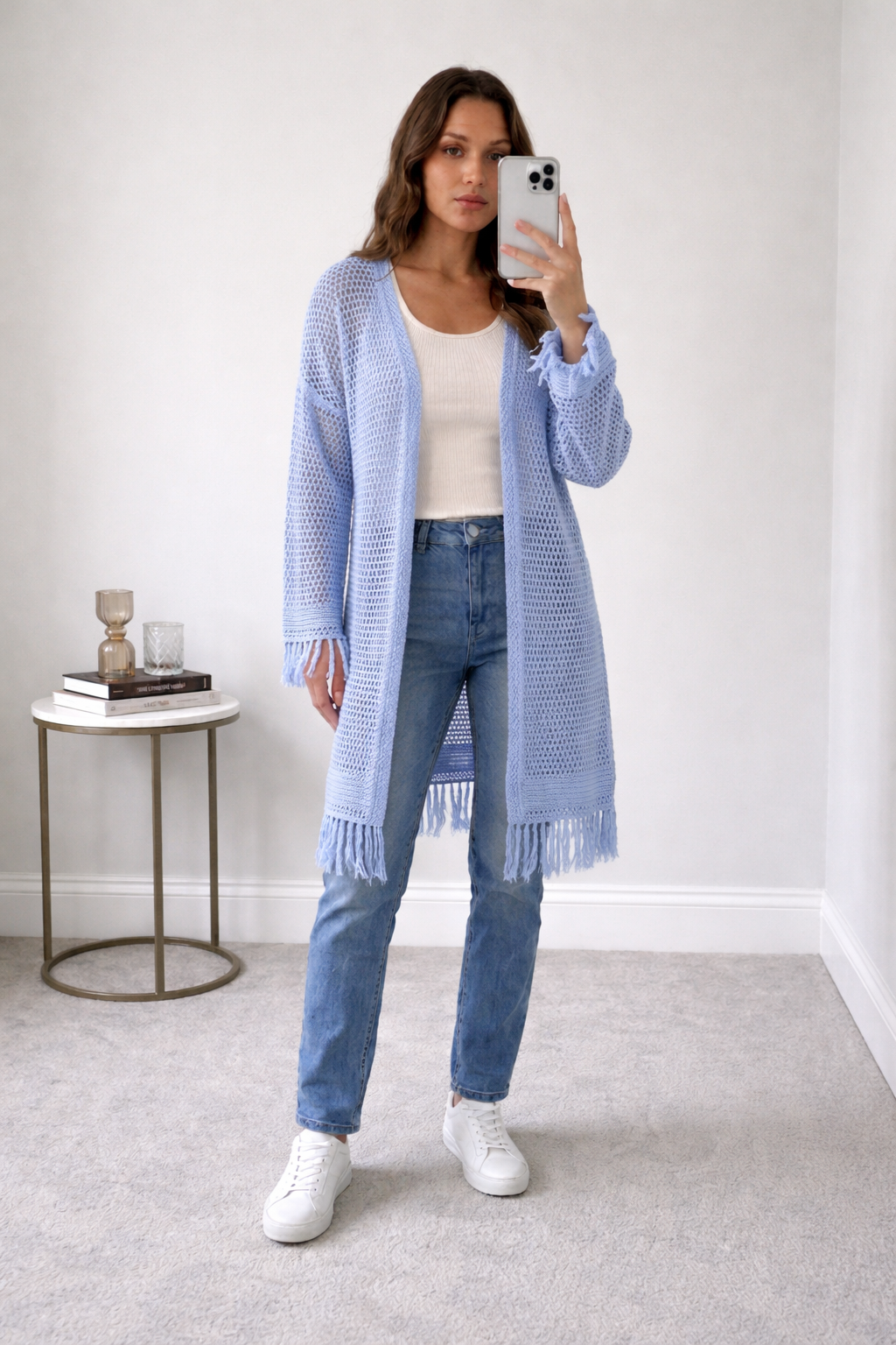 BabyBlue Summer Crochet Jacket