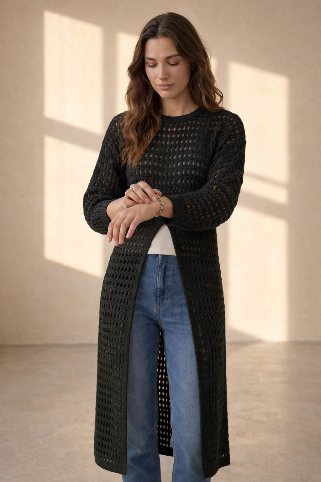 BLack Summer Crochet dress