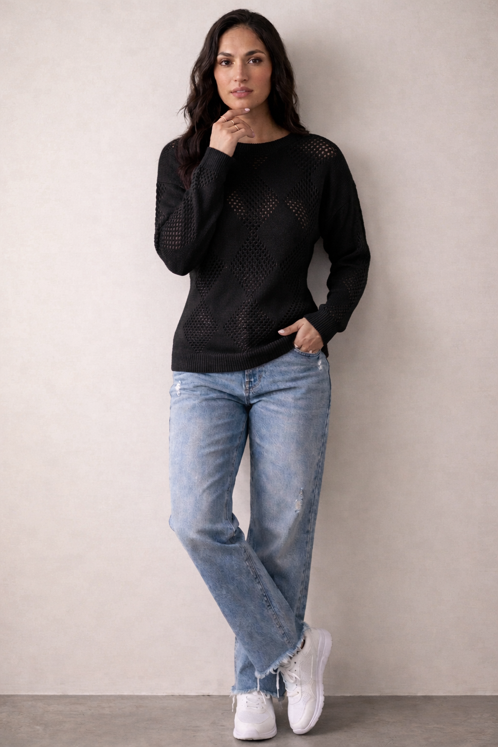 black Summer sweater