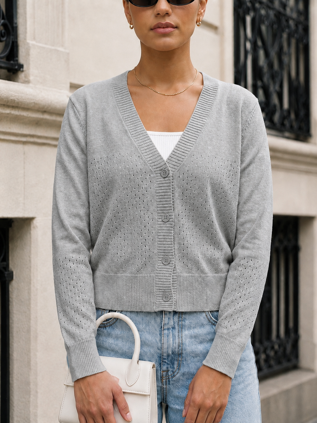 GREY SUMMER DOTS JACKET