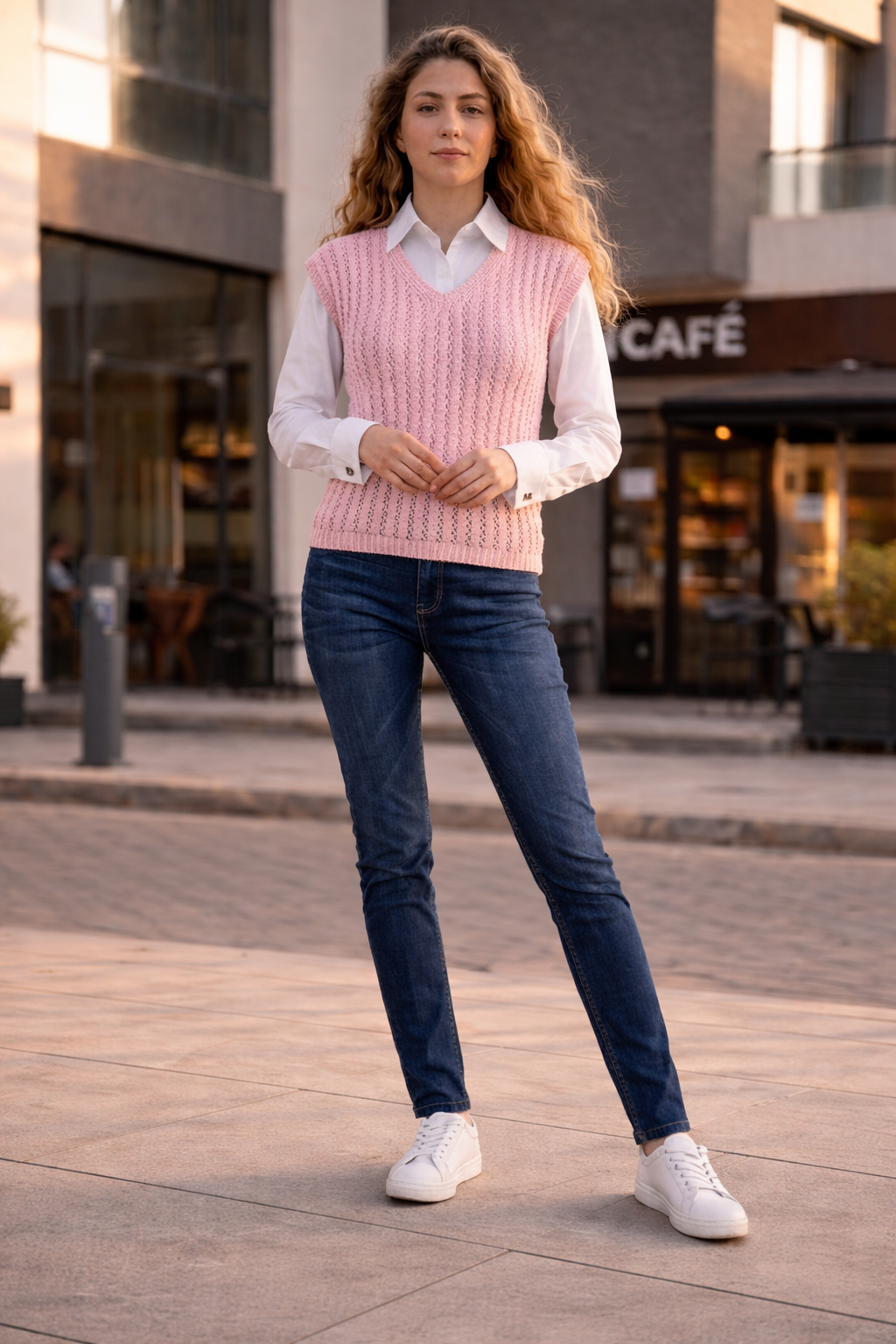 Pink Summer Crochet Vest