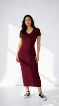 Burgundy Summer Dress