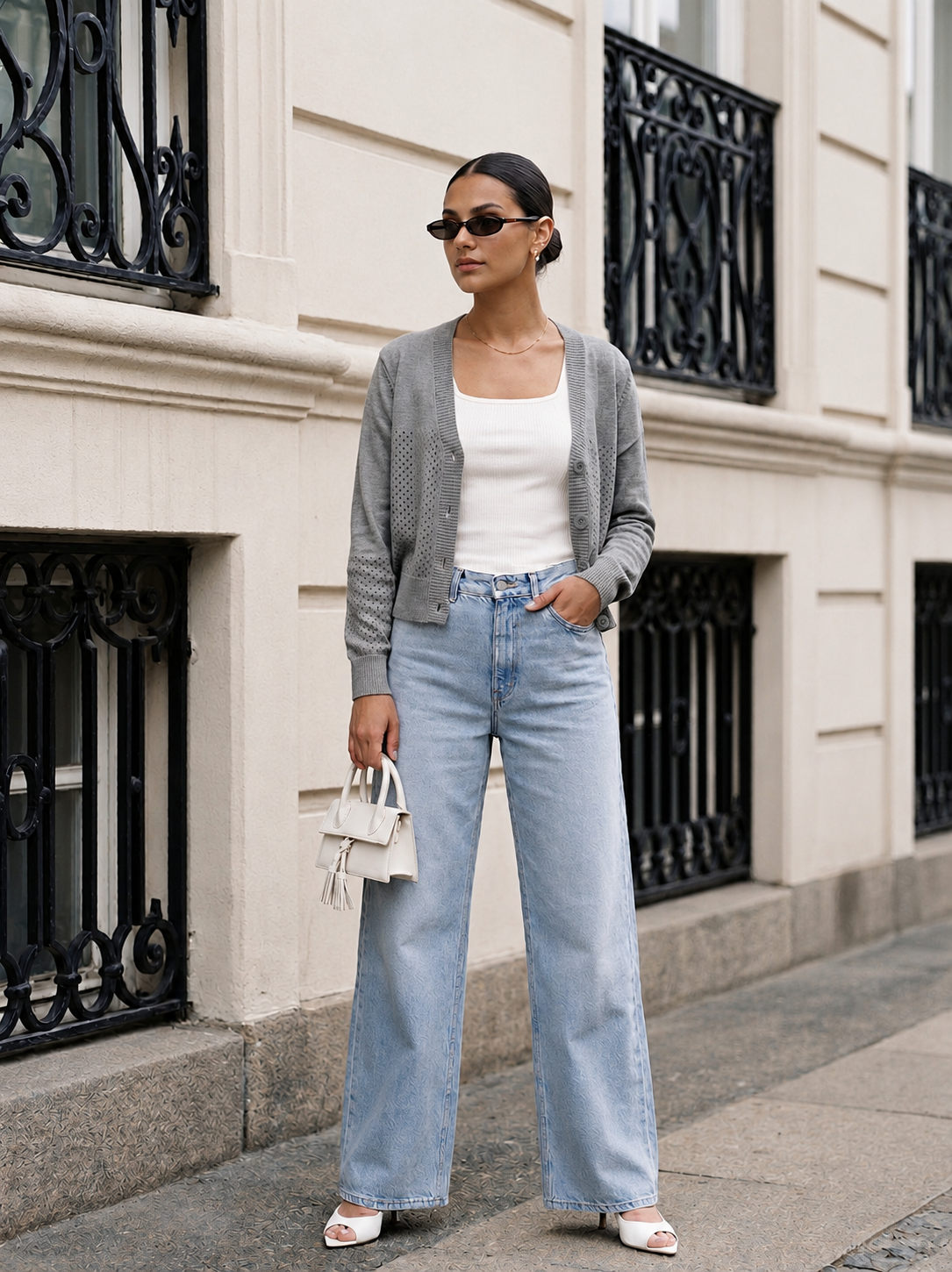 GREY SUMMER DOTS JACKET