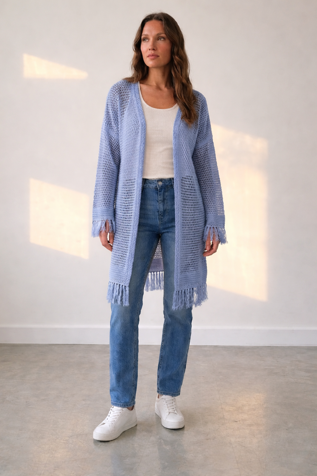 BabyBlue Summer Crochet Jacket